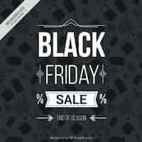 Free vector black friday background with labels and shopping carts