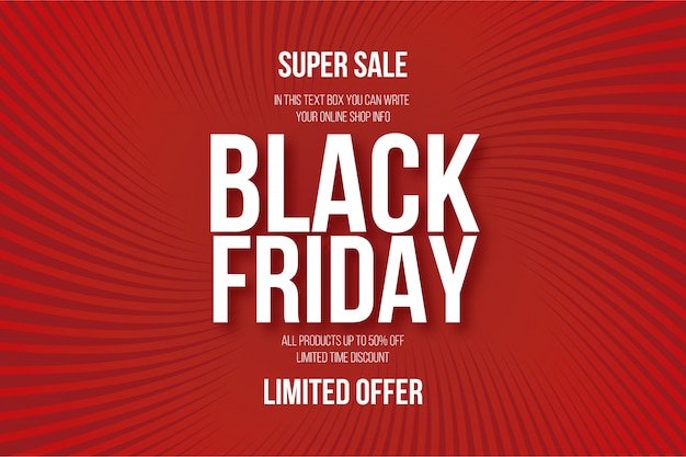 Free vector black friday background