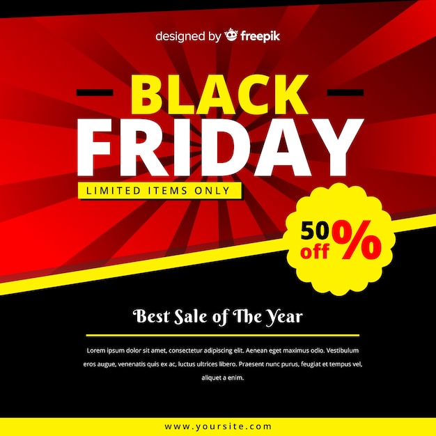 Free vector black friday background