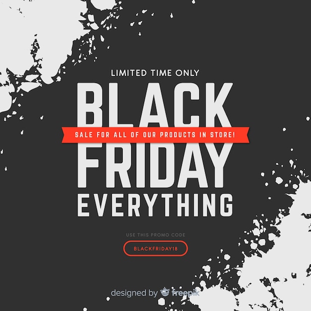 Free vector black friday background