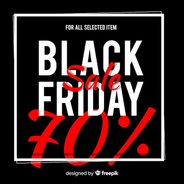 Free vector black friday background