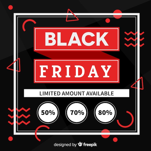 Free vector black friday background