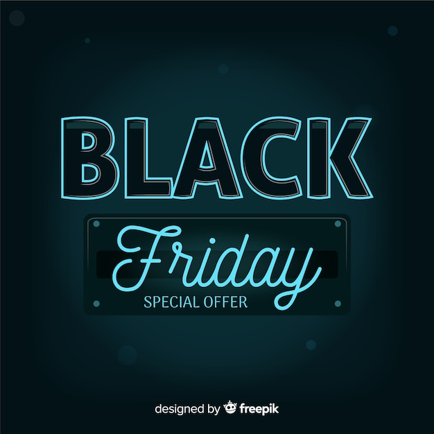 Free vector black friday background