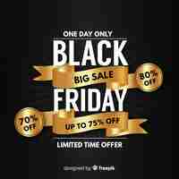 Free vector black friday background