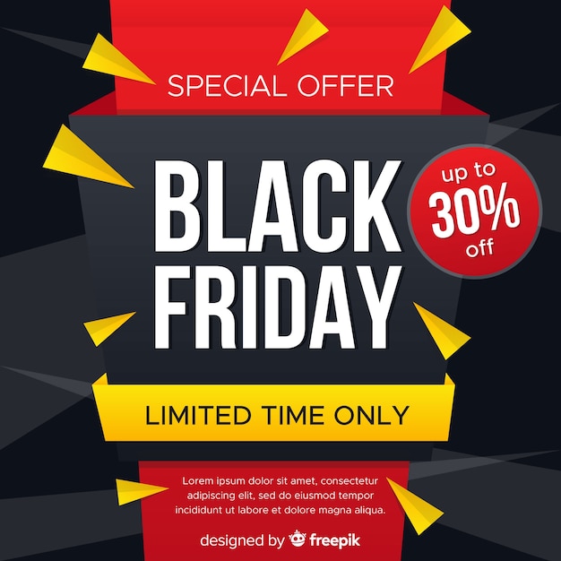 Free vector black friday background