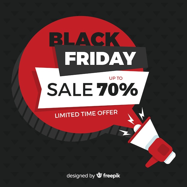 Free vector black friday background