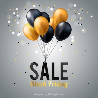 Black friday balloon sales background