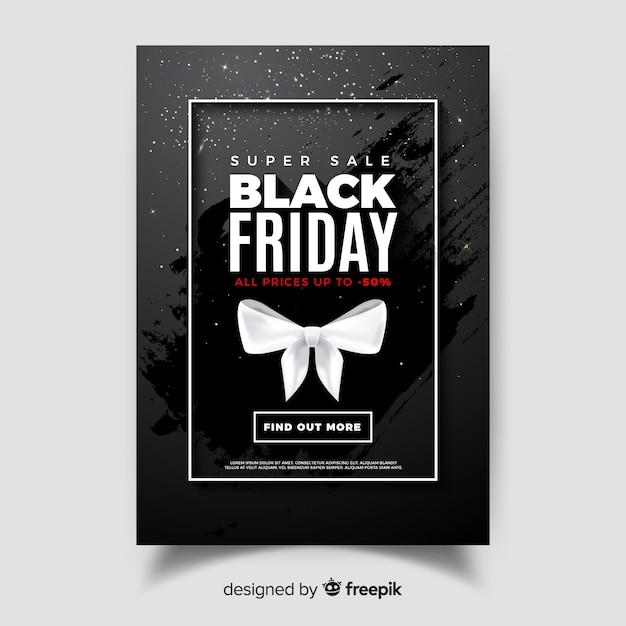 Free vector black friday banner