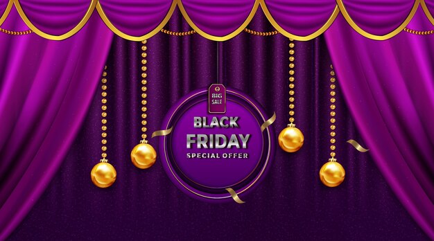 Black friday beautiful greeting card sale on the gold label prices up to decoration