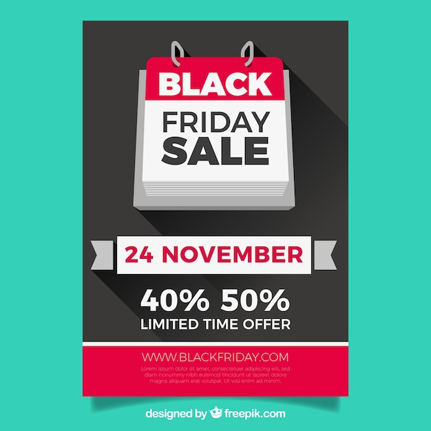 Free vector black friday brochure