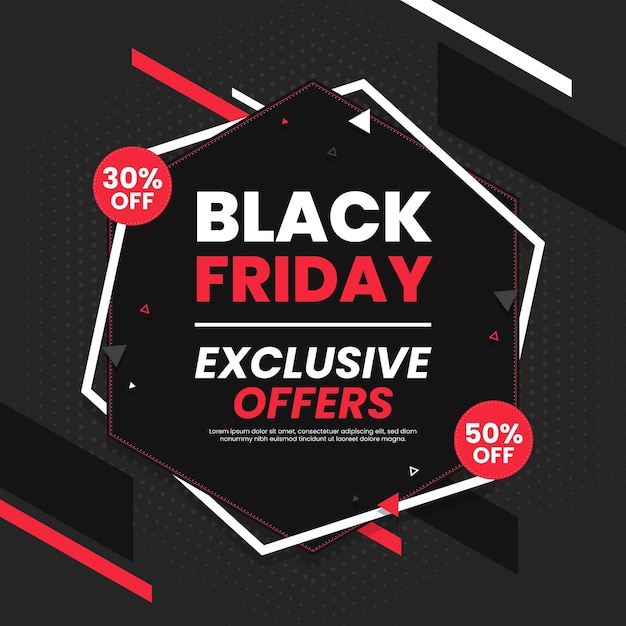 Free vector black friday concept in flat design