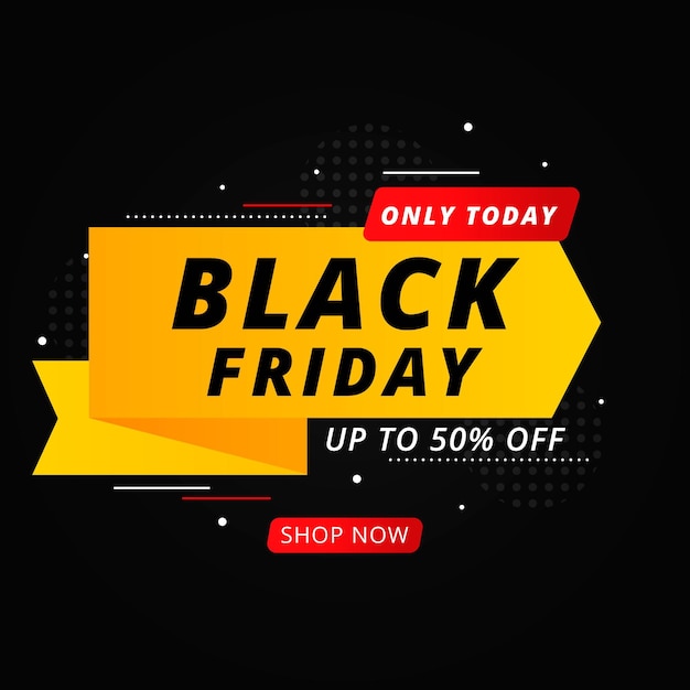 Black friday concept in flat design