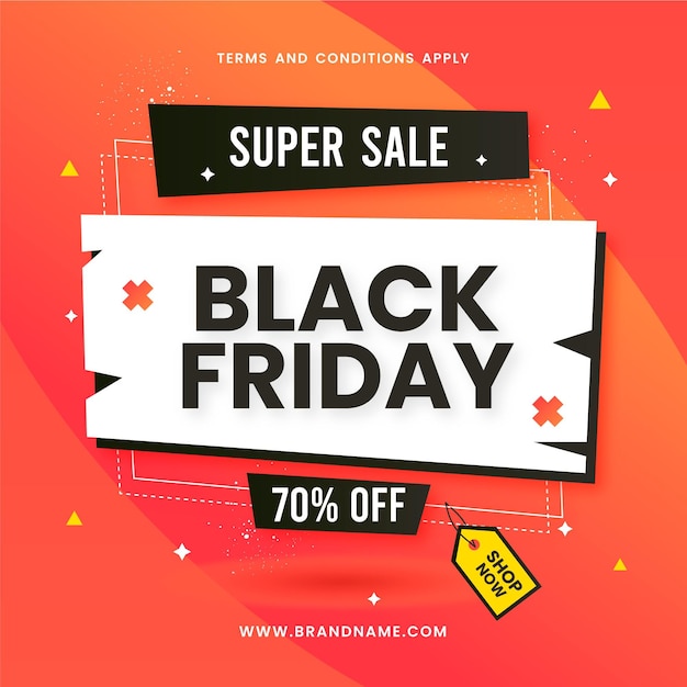 Free vector black friday concept in flat design