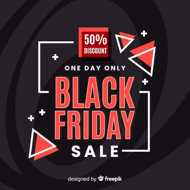 Free vector black friday concept with flat design background