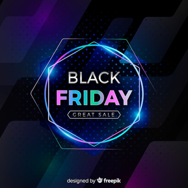 Free vector black friday concept with flat design background