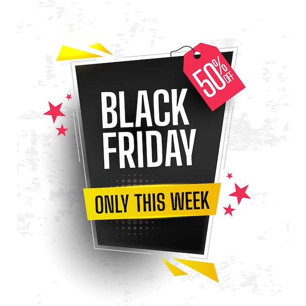 Free vector black friday concept with flat design