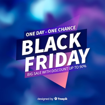 Black friday concept with gradient background