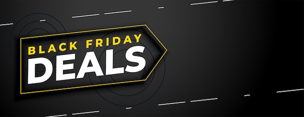 Black friday deals voucher banner design