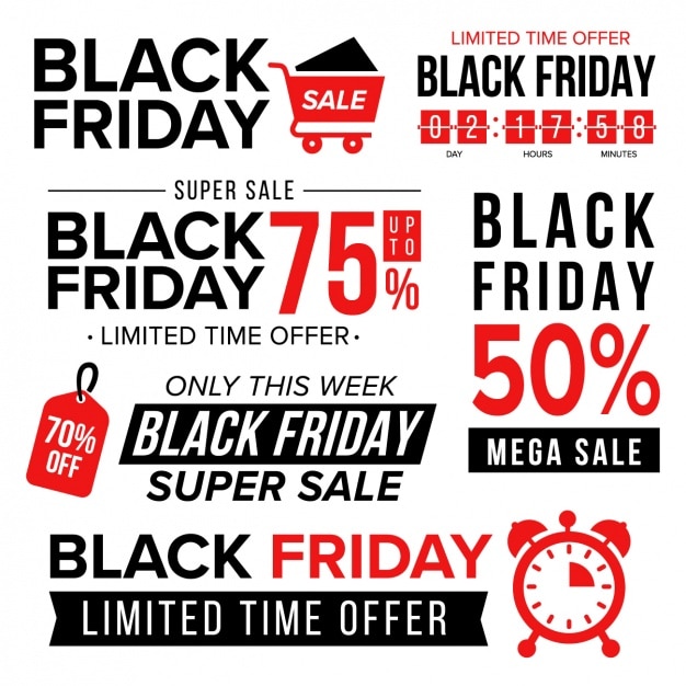 Free vector black friday designs collection