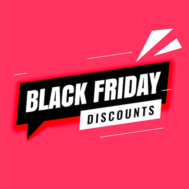 Black friday discount modern banner template 