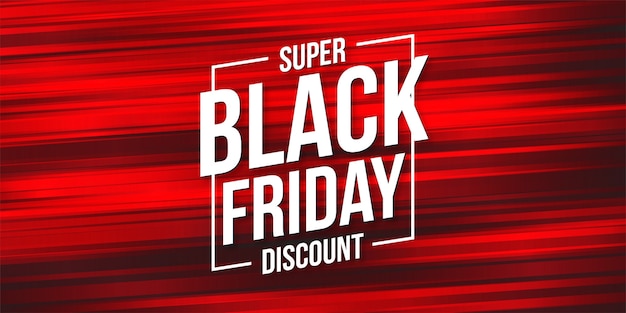 Free vector black friday discount with abstract speed lines