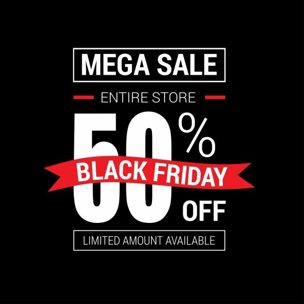 Free Vector black friday, discounts