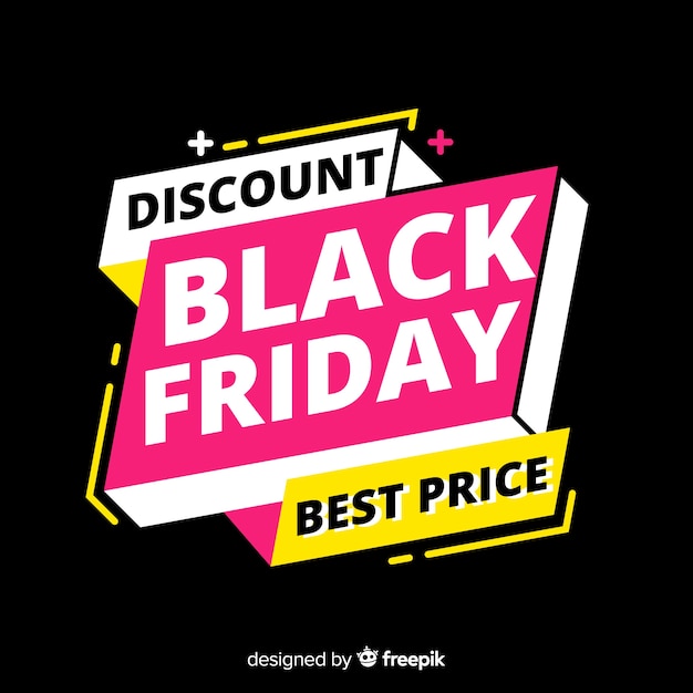 Black friday in flat design