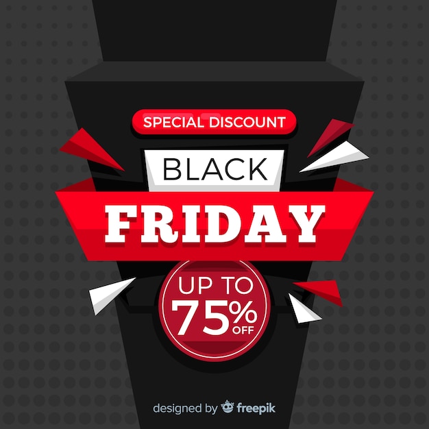 Free vector black friday in flat design