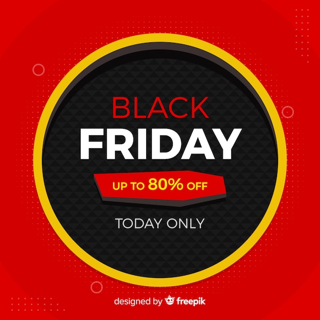 Black friday in flat design