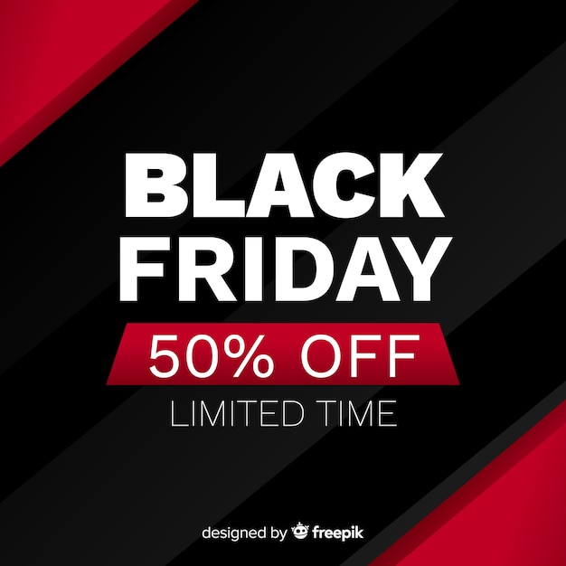 Black friday in flat design