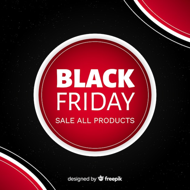 Black friday in flat design