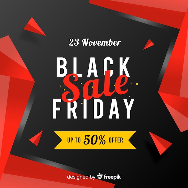 Free vector black friday in flat design