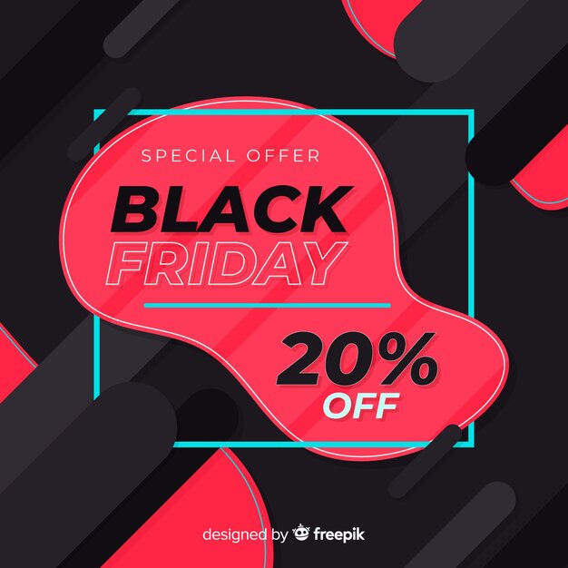 Black friday in flat design