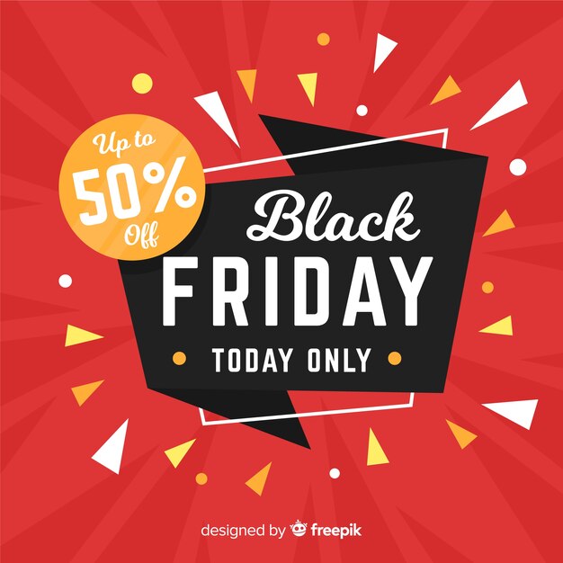 Free vector black friday in flat design