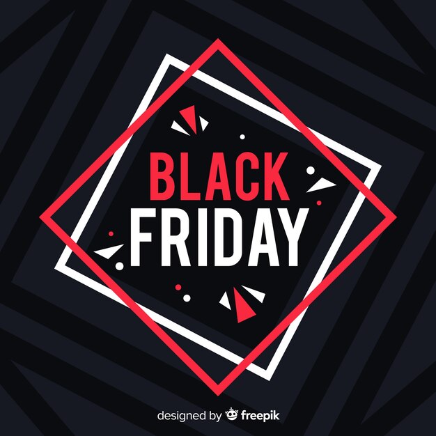 Black friday in flat design