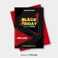 Free vector black friday flyer