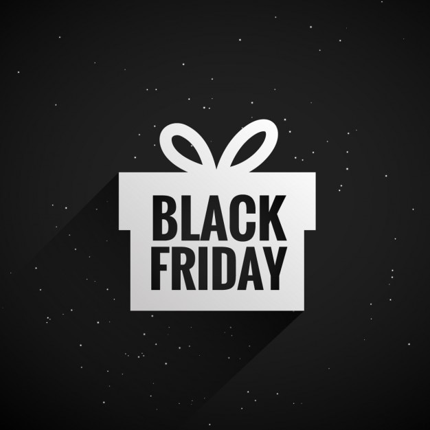 Free Vector black friday gift box