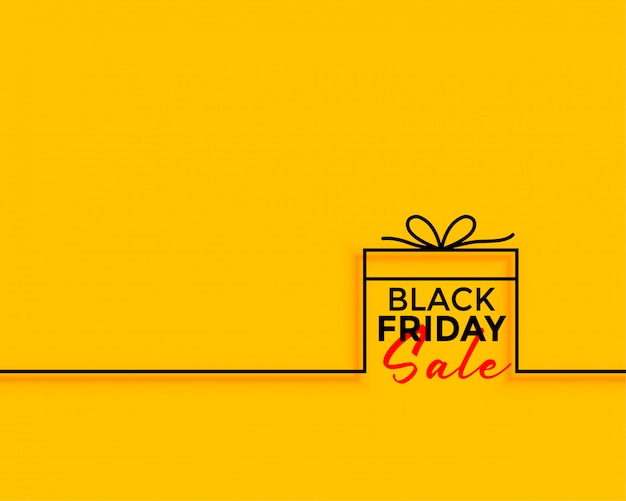 Black friday gift sale minimal background