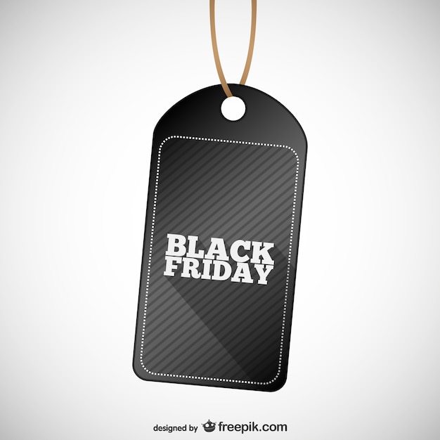 Free vector black friday label