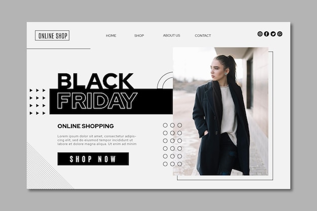 Black friday landing page