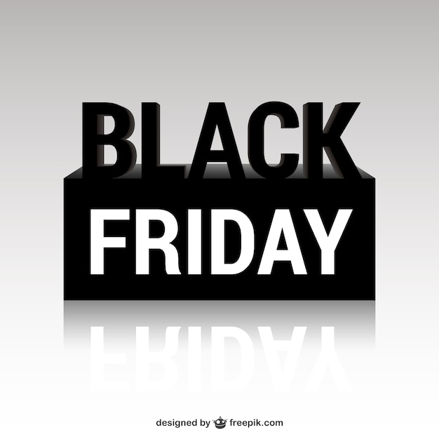 Free vector black friday lettering vector