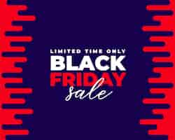 Free vector black friday limited sale template in modern style