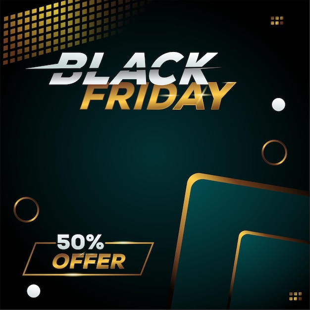 Free vector black friday luxury background sale