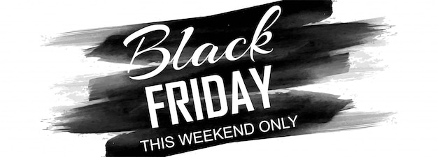 Free vector black friday poster or banner sale promotion