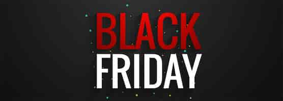 Free vector black friday poster or banner