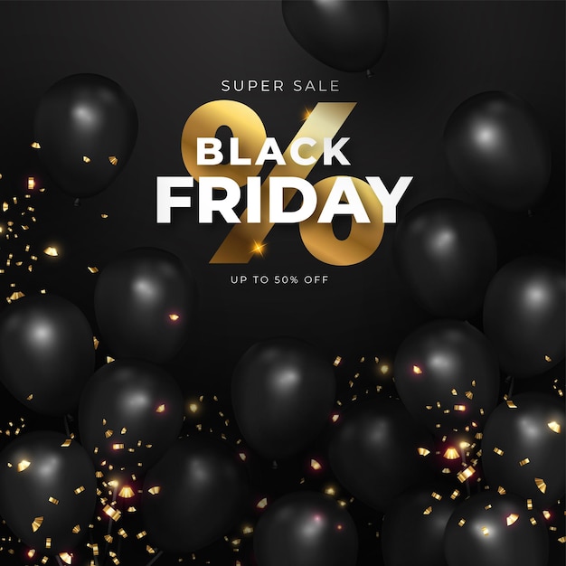 Free vector black friday realistic background