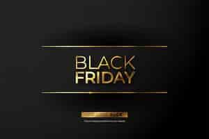 Free vector black friday realistic background