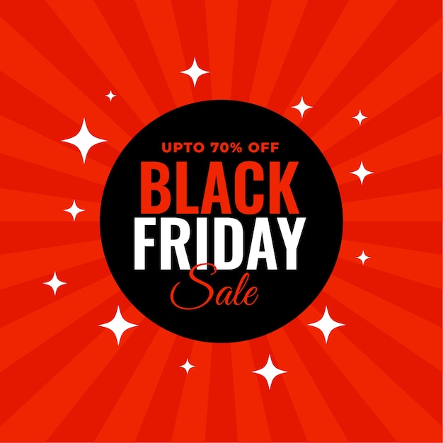 Black friday red sale background design