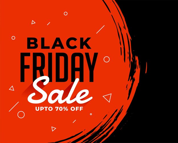 Black friday sale abstract background with offer details