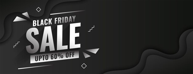 Black friday sale attractive modern banner design